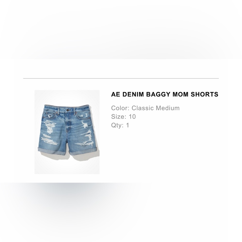 American Eagle Baggy Mom Shorts.